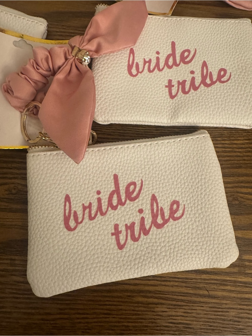NWT FAF Inc Bride Tribe Pouch & Scrunchie Keychain Set - Lot of 4 - Picture 2 of 5